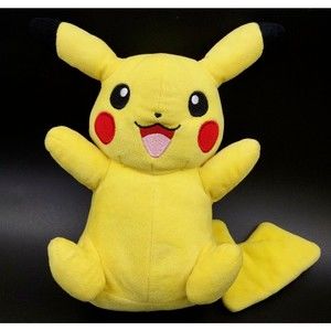 WCT Pikachu Pokemon Plush Toy Figure Stuffed Animal Yellow Brown Torn off Tag